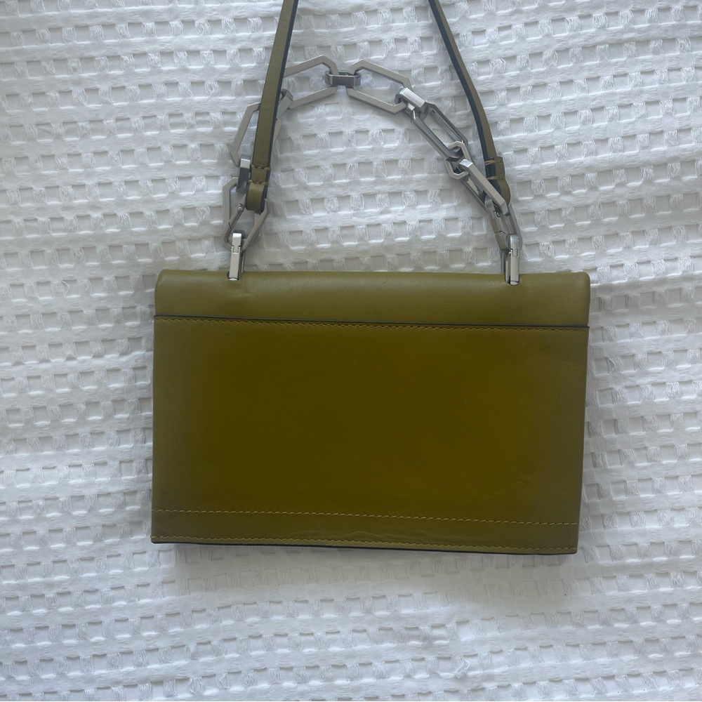 All Saints Yua Leather Removable Chain Clutch Bag - Picture 8 of 15